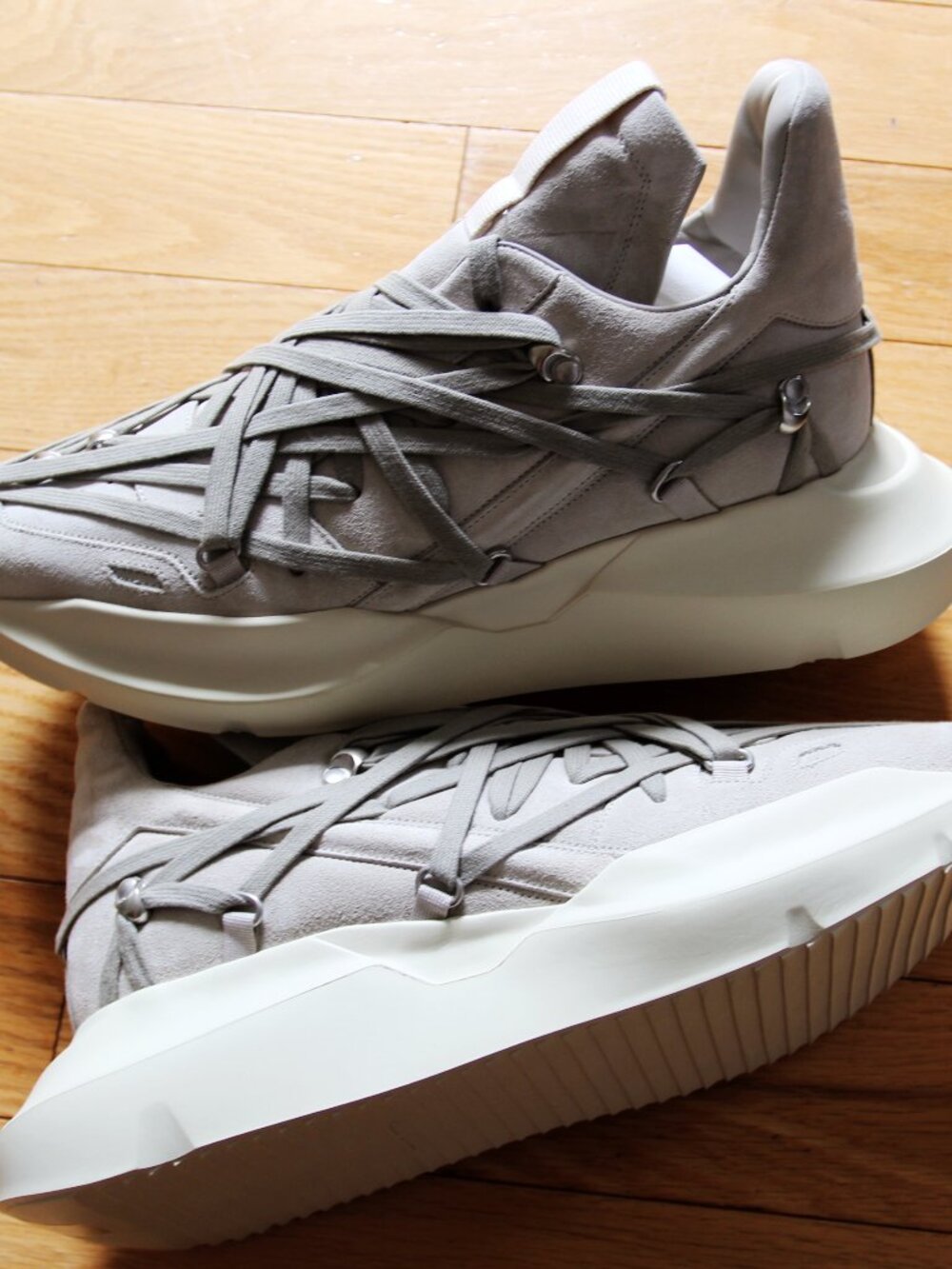BNWT SS26 RICK OWENS "TEMPLE" MEGALACED GETH RUNNER 45 - Picture 2 of 9